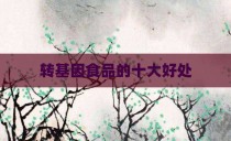 转基因食品的十大好处