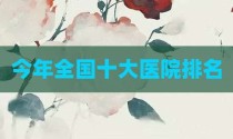 今年全国十大医院排名