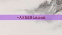 十大海鱼是什么鱼类的鱼