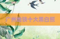 广州地铁十大黑白照