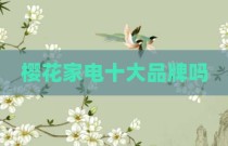 樱花家电十大品牌吗