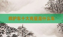 救护车十大克星是什么车