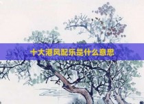 十大港风配乐是什么意思