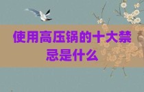 使用高压锅的十大禁忌是什么
