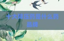 十大降压药是什么药品牌