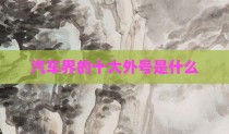 汽车界的十大外号是什么