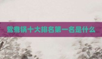 鸳鸯锅十大排名第一名是什么