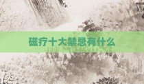 磁疗十大禁忌有什么
