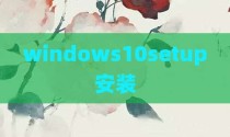 windows10setup安装