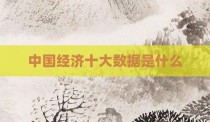 中国经济十大数据是什么