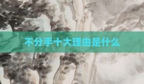 不分手十大理由是什么