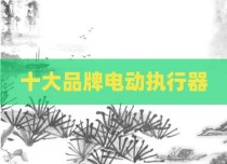 十大品牌电动执行器