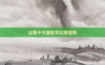 公司十大股东可以拿信吗