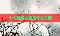 十大潮流之最是什么东西