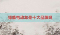 绿能电动车是十大品牌吗