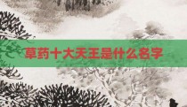草药十大天王是什么名字