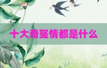 十大奇冤情都是什么