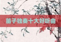 笛子独奏十大好听曲
