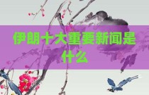 伊朗十大重要新闻是什么