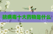 抗病毒十大药物是什么