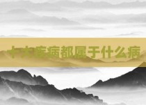 十大疾病都属于什么病