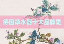 德国净水器十大品牌是