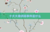 十大大楼坍塌事件是什么