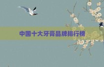 中国十大牙膏品牌排行榜