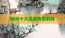 板材十大品牌有假的吗