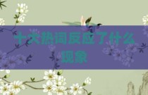 十大热词反应了什么现象
