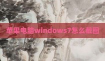 苹果电脑windows7怎么截图