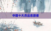 中国十大杰出志愿者
