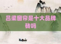 吕梁窗帘是十大品牌砖吗