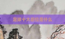 足球十大后位是什么