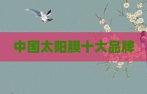 中国太阳膜十大品牌