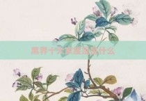 黑界十大家族是是什么