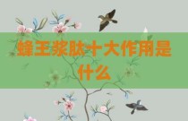 蜂王浆肽十大作用是什么