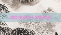 建筑企业的十大模式是