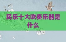 民乐十大吹奏乐器是什么