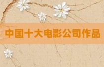 中国十大电影公司作品