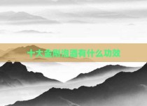 十大金刚泡酒有什么功效