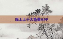 晚上上十大免费APP
