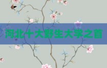 河北十大野生大学之首
