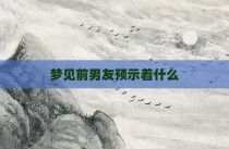 梦见前男友预示着什么