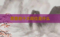 黑客的十大段位是什么