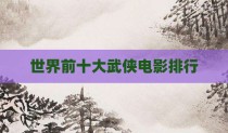 世界前十大武侠电影排行