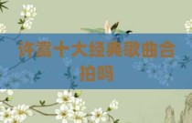 许嵩十大经典歌曲合拍吗