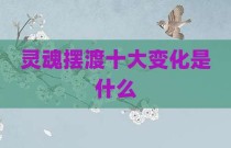 灵魂摆渡十大变化是什么
