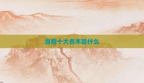 当前十大名木是什么