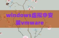 windows虚拟中安装vmware